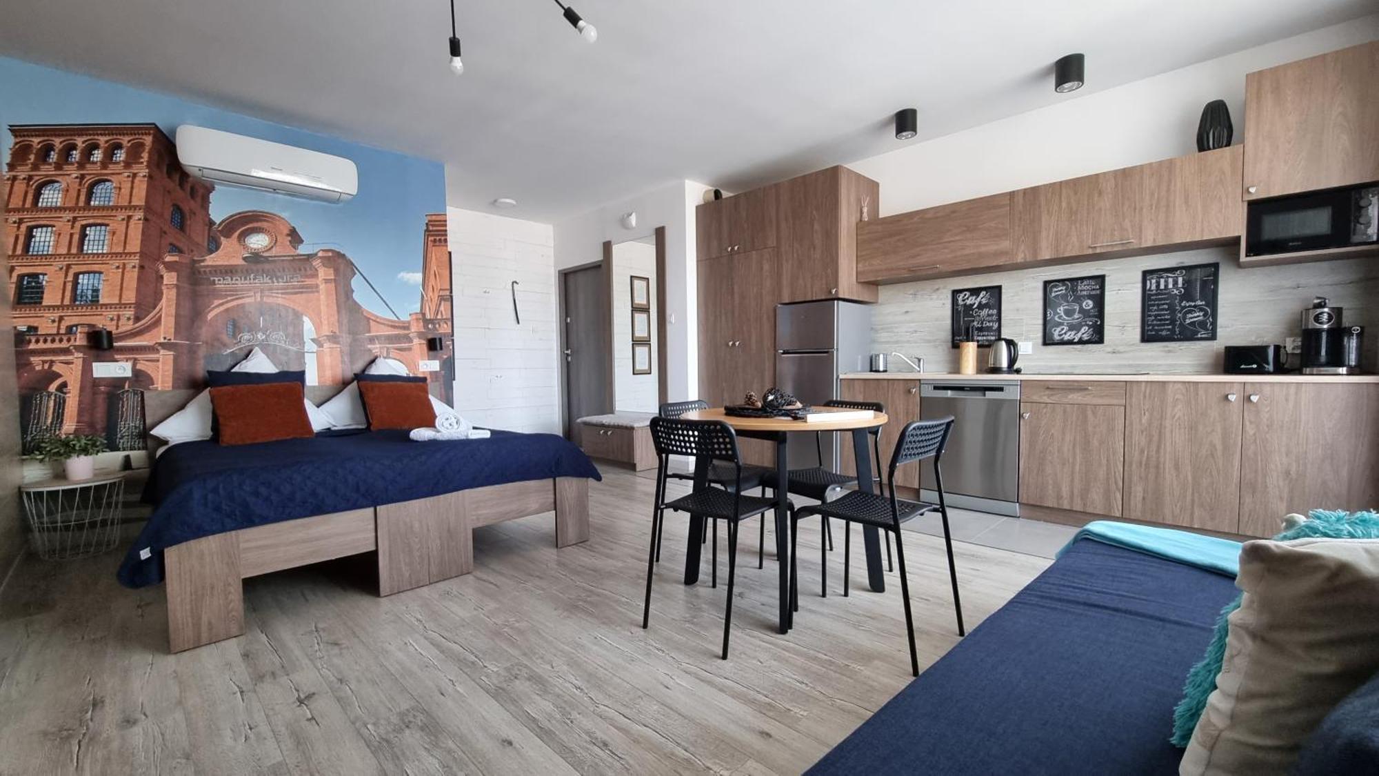 شقة Q Apart Coral - Studio, Manufaktura, Parking Gratis, Tv Max, Fv, Gwarancja Zadowolenia وودج المظهر الخارجي الصورة